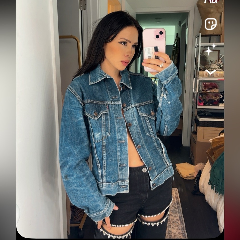 Vntg 60s/70s Levi's Big E! Distressed Classic Blue Denim Jacket
